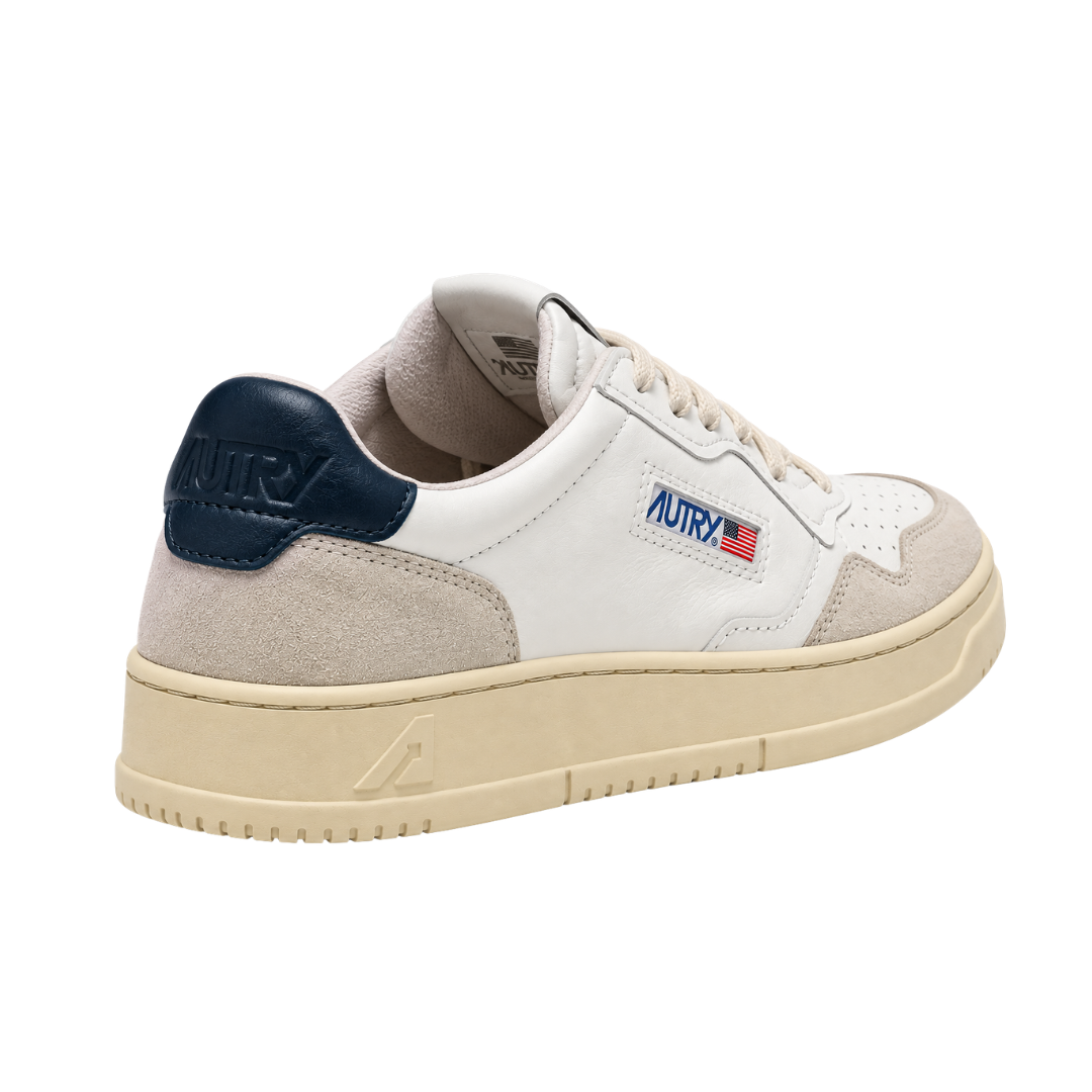Autry Medalist Low Bianco / Blu Navy
