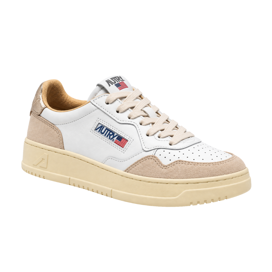 Autry Medalist Low Bianco / Beige / Oro