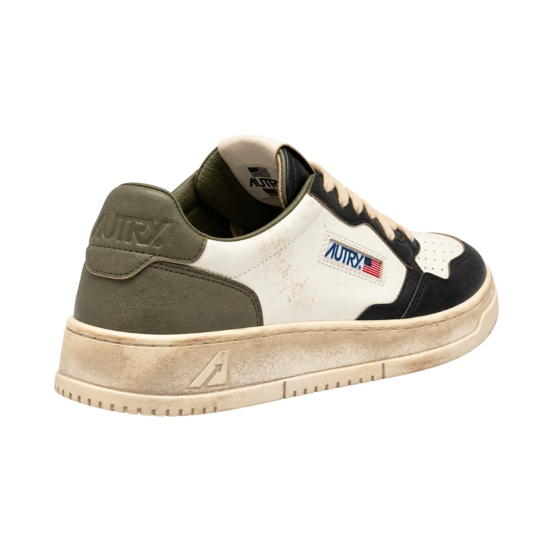 Autry Super Vintage Low Bianco / Nero / Oliva