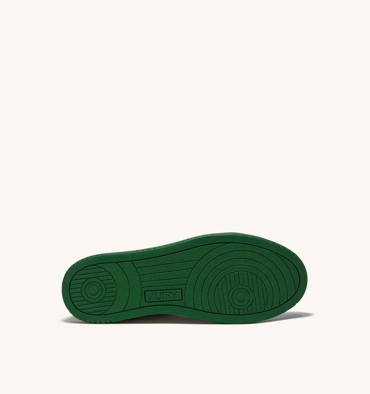 Autry Medalist Low Bicolor Sneaker – White/Green Leather